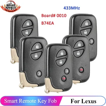 KEYECU ID заплата 0010 B74EA За Lexus GX460 LS460 LS460L LS600H LS600HL RX450H Бесключевой Умно Дистанционно Ключодържател 4D Чип 433 Mhz