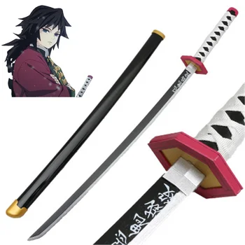 Kimetsu no Yaiba Tomioka Yoshio 104 см, бамбук събрани меч, оръжие, аниме Cosplay, модел Demon Slayer Katana