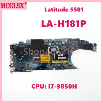 LA-H181P С процесор i7-9850H дънна Платка за лаптоп DELL Latitude 5501 дънна Платка CN-0GWDNC Напълно Тествани В ред