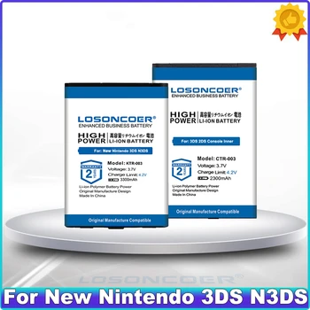 LOSONCOER KTR-003 CTR-003 Батерия с капацитет 2300-3300 ма за ново Nintendo 3DS N3DS За Nintendo 2DS 3DS N3DS Батерия