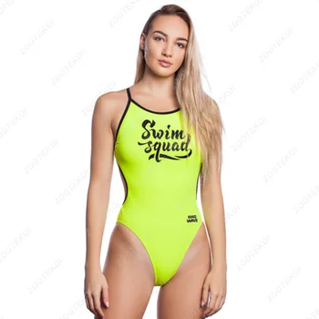 Madwave Секси спортен бански костюм Секси парче бански костюм на гърба, спортен бански костюм за функционални тренировки, боди за гмуркане в открита вода