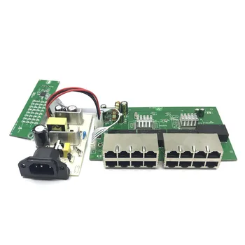 OEM Нов модел 16-port gigabit switch модул Настолен RJ-45 Ethernet комутатор 10/100/1000 Mbps Lan hub switch 16 порта на дънната платка