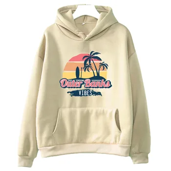 Outer Banks Поуг Life Козметична hoody с качулка, женски дрехи с пясъка модел аниме Hoody High Street Есен/зима руно Regular Fit