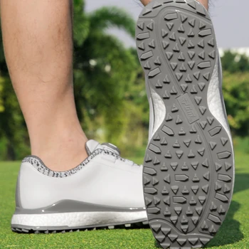 PGM/ Лятна Мъжки обувки за голф от микрофибър, Спортни обувки дантела, Супер Водоустойчив Обувки, Нескользящие Меки Спортни Мъжки маратонки XZ262