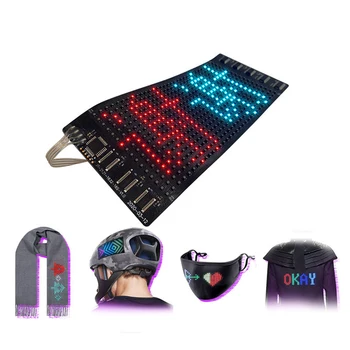 RGB Гъвкави led дисплей, Bluetooth програмируем модул знаци, ивица светлина, маска 