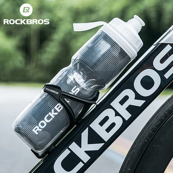 ROCKBROS Велосипедна изолирано бутилка за вода, термален напитка, PP5, силикон, 670 мл, Фитнес, спорт на открито, под Наем, преносим кана за вода