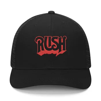 Rush Band Поп-метъл Рок шапка с бродерия на Мъжки дамски спортна бейзболна шапка на хип-хоп Дишащи летни шапки, шапки с логото на поръчка