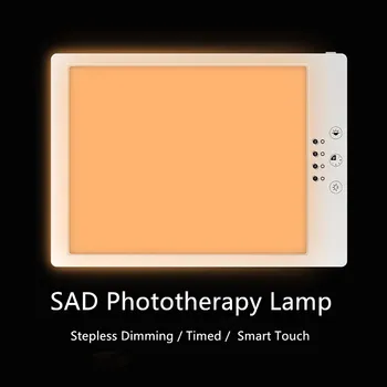 SAD led лампа за фототерапия Лечение фототерапия Бионический слънчевата светлина е Естествен бял Интелигентен сензорен цветен led нощна светлина с временен затъмняване