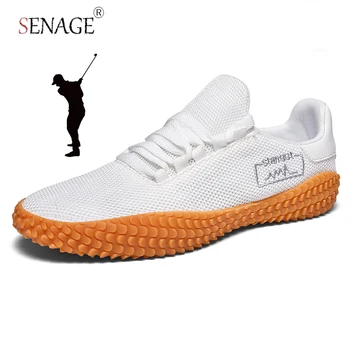 SENAGE /Нова мъжки обувки за голф в класически стил, женски удобни леки, дишащи меш пешеходни маратонки за голф, големи размери 36-47