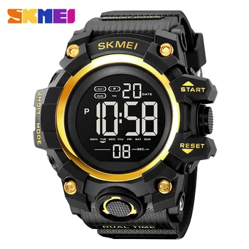 SKMEI, военни цифрови часовници за мъже, 2-часов хронограф, електронни led ръчни часовници, модни спортни водоустойчив противоударные мъжки часовник