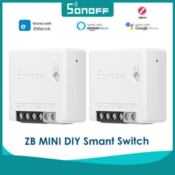 SONOFF ZB MINI Zigbee 3.0 Smart Switch двустранен превключвател САМ APP дистанционно управление Smart Switch работи с Amazon SONOFF ZBBridge