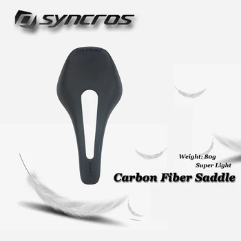 Syncros Пълно Седло От Въглеродни влакна 128*255 Мм Гланц/Млечно Седло За Планински Велосипед От Въглеродни Влакна пътни Настилки/Минно Складное Седалка, Кормило