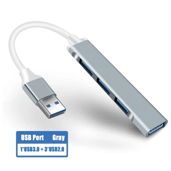 USB C HUB 3,0 Тип C 3,1 4 Порта Мультиразветвитель OTG Адаптер За Xiaomi Lenovo, Macbook Pro 13 15 Air Pro PC Компютърни Аксесоари