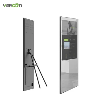 Vercon, хит на продажбите, 43-инчов огледало за тренировка в залата със сензорен екран, интерактивни огледала за фитнес Smart за фитнес зала, операционна система Android