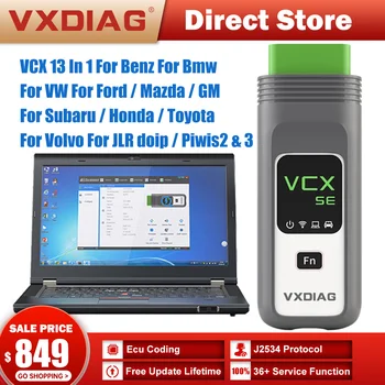 VXDIAG VCX SE За всички модели На Mercedes Benz ECU Инструмент за Кодиране на Автомобилния Диагностичен Инструмент За JLR DOIP OBD2 Скенер За Porsche 3
