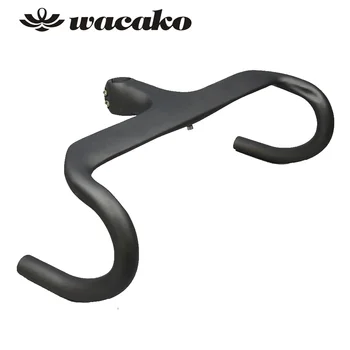 wacako, напълно интегрирана в въглеродни влакна лост за шоссейного на велосипеди, части за велоспорта, пътни кормилото с пръчка 28,6 мм 348 г