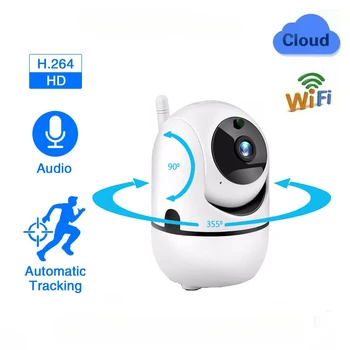 Wifi IP камера-монитор 1080P изчислителни HD IP камери Камера автоматично следене на бебето следи за нощно виждане за Сигурност Домашно наблюдение