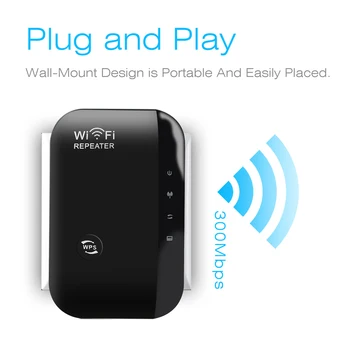 WiFi ретранслатор WiFi удължител 300 Mbit/с Усилвател на WiFi Усилвател на сигнала на Wi-Fi Wi-Fi ретранслатор на безжична точка за достъп на далечни разстояния