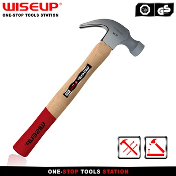 WISEUP тежкотоварни универсален гвоздодер от въглеродна стомана, строителен чук за пирони, битови дърводелски ръчни инструменти