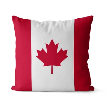 Wuzidream Калъфка с изображение на знамето на Канада, декоративна калъфка за възглавница, калъфка за възглавници диванной