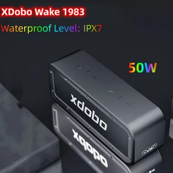 Xdobo Wake 1983 50 W Высокомощный Bluetooth Високоговорител Преносим Безжичен Субуфер Водоустойчив Съраунд TWS Говорител Музикален Център Колона