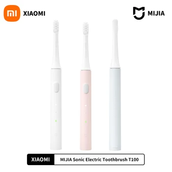 XIAOMI Mijia T100 Звукова Електрическа Четка за Зъби Mi Smart Зъб Brush Цветна USB Акумулаторна IPX7 Водоустойчив За главата Четка за Зъби