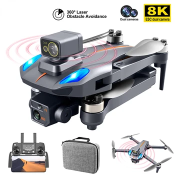 XKJ K911 MAX GPS Drone 4K Професионални Предотвратяване на пречките 8K Помещение DualHD Бесщеточный Мотор Сгъваема Квадрокоптер RC Разстояние 1200 М
