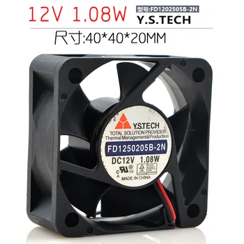 Y. S TECH FD1202505B-2N Сървър Вентилатор за охлаждане DC 12V 1.08 40x40x20mm 2-жичен