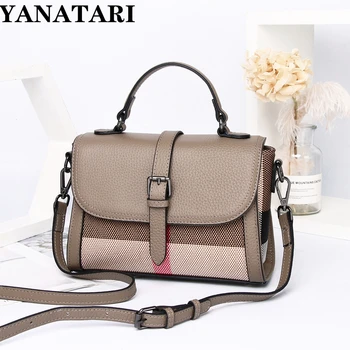 YANATARI Нови многоцветни чанти, дамски модерна чанта през рамо, жените модерна Чанта от телешка кожа, Малка квадратна чанта през рамо, чанта-месинджър