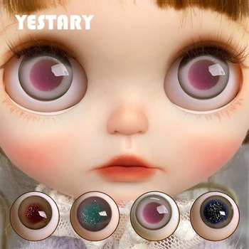 YESTARY BJD Очите За Играчки Аксесоари За Кукли 1/8 Гъвкави Стъклено Око 10 ММ и Черни Перлени Искрящите Очи За Кукли Занаяти BJD Куклени Очи