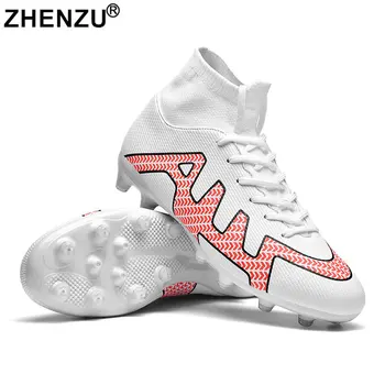 ZHENZU 34-47 Свръхлеки Футболни Обувки с високи Щиколотками, Футболни обувки AG/TF карта, Футболни Обувки За Момчета, Маратонки botas de futbol