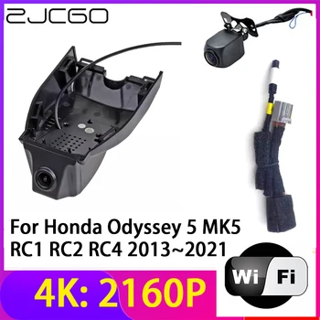 ZJCGO 4 ДО 2160 P Записващи устройства Dvr за кола Камера, 2 Обектива Регистратори Wi-Fi Нощно Виждане Honda Odyssey 5 MK5 RC1 RC2 RC4 2013 ~ 2021