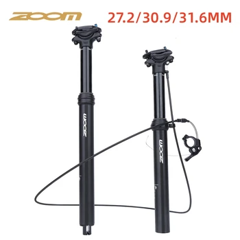 ZOOM велосипеден подседельный пин МТБ краен 27.2/30.9/31.6 мм Вътрешна/външна инсталация Ход подседельного на сондата окачване планински велосипед 100 мм