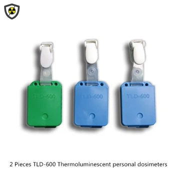 Автентични 2 броя термолюминесцентных лични дозиметров TLD-600, икони радиологическим радиация, кумулативен дозиметър