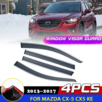 Авто Козирка на прозорец за Mazda CX-5 CX5 KE 2013 ~ 2017 2014 Врата Дим Дефлектор Защитно покритие Покривала От Слънце И Дъжд Аксесоари за Вежди