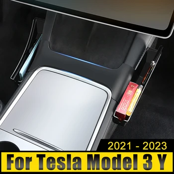Автоаксесоари за Tesla Model 3 Y 2021 2022 2023 ABS, централно дистанционно, странична кутия за съхранение, органайзер, държач, калъф, външен тава