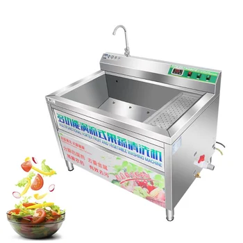 Автоматична машина за миене на зеленчуци, картофи, джинджифил, плодове, ягоди, ябълки от неръждаема стомана 304