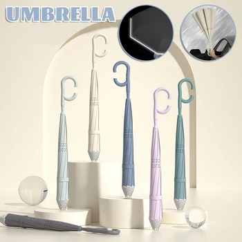 Автоматично чадъри с обратен разгъване, двуслойни водоустойчив чадър с дръжка С-образна форма, улични ветро - и водоустойчив чадъри