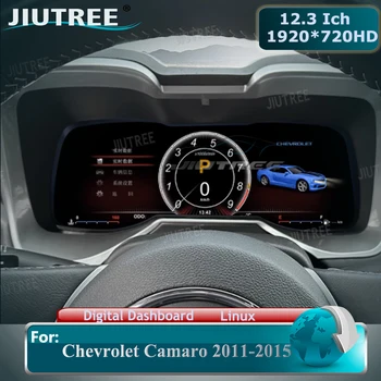 Автомобилен LCD цифров за Chevrolet Camaro 2011-2015, скупчени виртуален измерване на скоростта, в пилотската кабина, аксесоари за главното устройство, на дисплея на арматурното табло