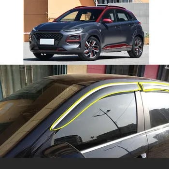 Автомобилна Стикер Пластмасово Стъкло Вятърна Козирка за Защита От Дъжд/Слънце Вентилационни части За HYUNDAI Кона Encino Kauai 2018-2019 2020 2021 2022