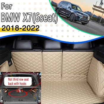 Автомобилни Постелки за багажник BMW X7 G07 2018 ~ 2022 6 места Водоустойчива Защита Coche Универсална Капака на Багажника на Колата Подложки За Съхранение на Аксесоари за Автомобили