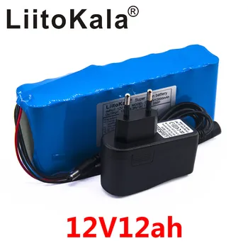 Акумулаторна батерия Liitokala 12v 12ah, литиево-ионное зарядно устройство за камера, акумулаторна батерия El, BMS bicicleta El ctrica de и зарядно устройство