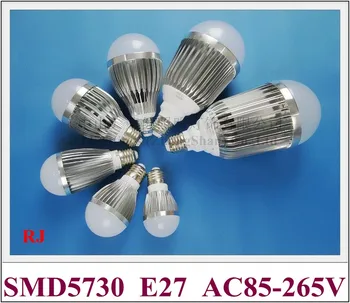 алуминиева led лампа SMD5730 LED bubble топка bulb globe light лампа от 3 W 5 W 7 W 9 W И 12 W 15 W 18 W AC85-265V E27 високо качество high bright