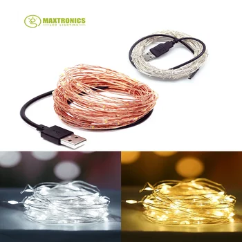 Безплатна доставка до 1 м/2 м/3 м/5 м led гирлянди цветни светлини, USB кабел мед светлини за сватбената декоративни партита Страхотна звездни светлини