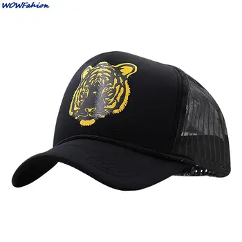 Бейзболна шапка с изображение на тигър, дамски бейзболна шапка, дишаща мъжки дамски лятна окото шапка, бейзболни шапки Gorras Casquette