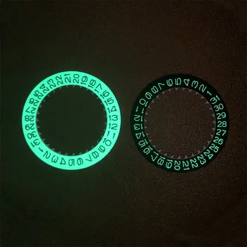 В наличност зелен светлинен диск с календар, диск с датата на смяна на часа, диск с колесиком, само за информация промяна на часовата механизъм NH35