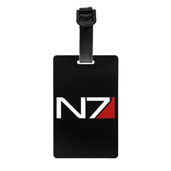 Видеоиграта Mass Effect N7 багажни етикети за куфари, сладки багажни етикети, име на корицата, документ за самоличност