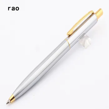 Висококачествена химикалка химикалка от платина неръждаема стомана 39 международни марки, бизнес офис химикалка писалка със средния връх, са новост