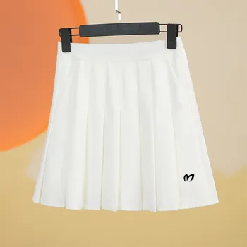 Висококачествени дамски защитни панталони за голф, лятна пола трапецовидна форма, части за голф, дамски еластична плиссированная пола с висока талия, полите с джобове, спортна пола