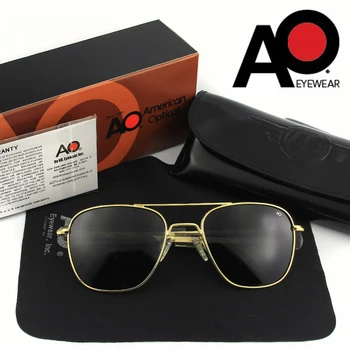 Висококачествени поляризирани очила на американския армейского военен пилот AO Слънчеви очила мъжки маркови дизайнерски мъжки за шофиране OP55 OP57